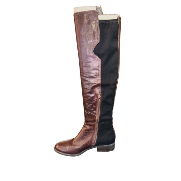 Nine West Women's Pristeen Leather Riding Boot Brown Over-The-Knee Womens 8.5M - Picture 9 of 15